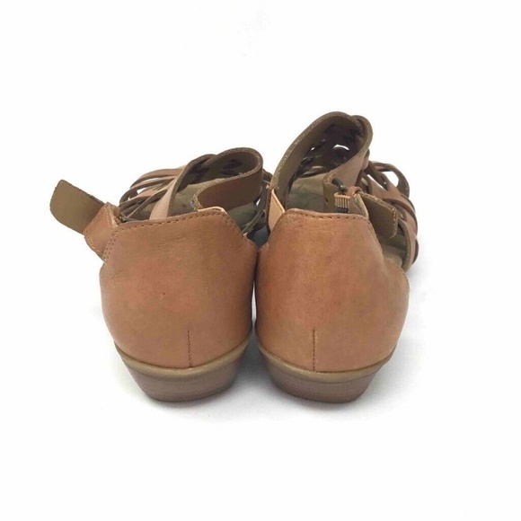 Comfortiva Pillowtop Rita Sandals Brown Leather 7 - Picture 5 of 8